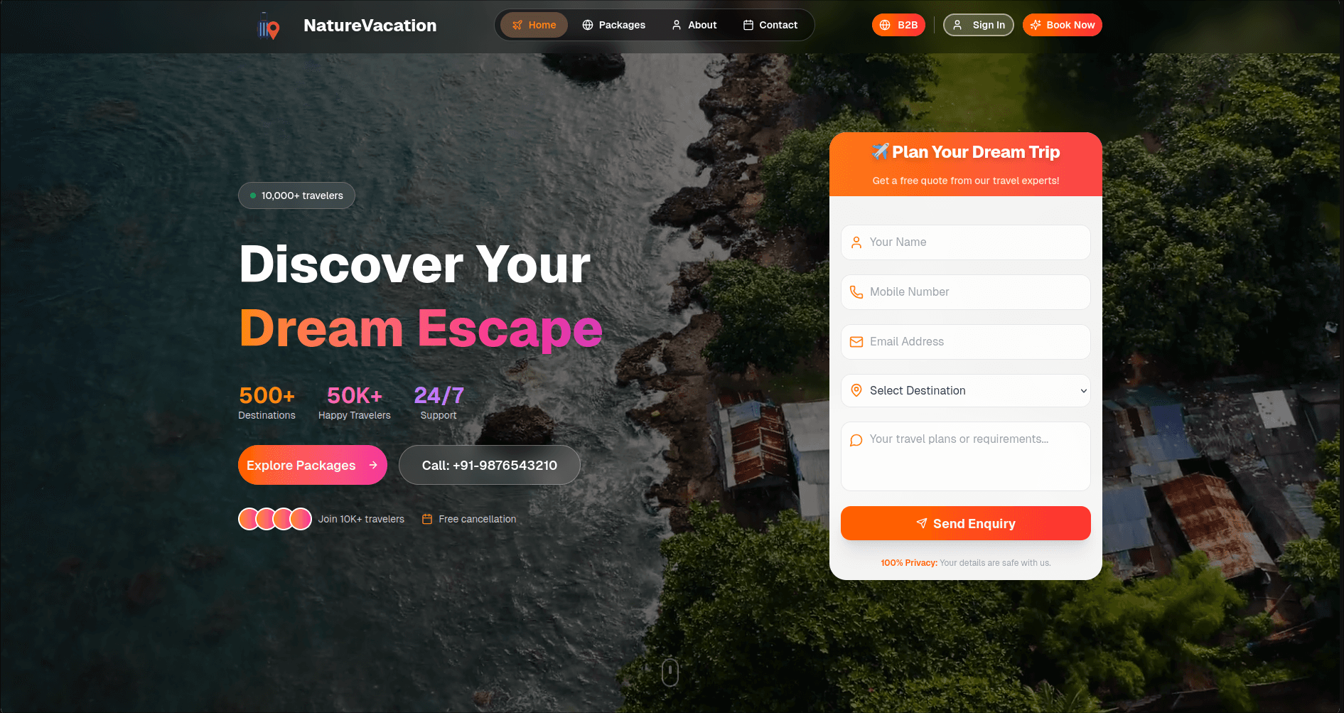 Nature Vacation product preview